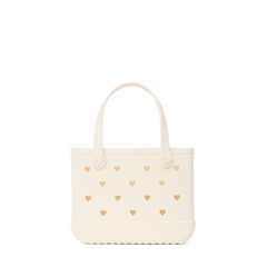 Bitty Bogg Bag - Cut Out Heart Coconut - Bright Resort Tote