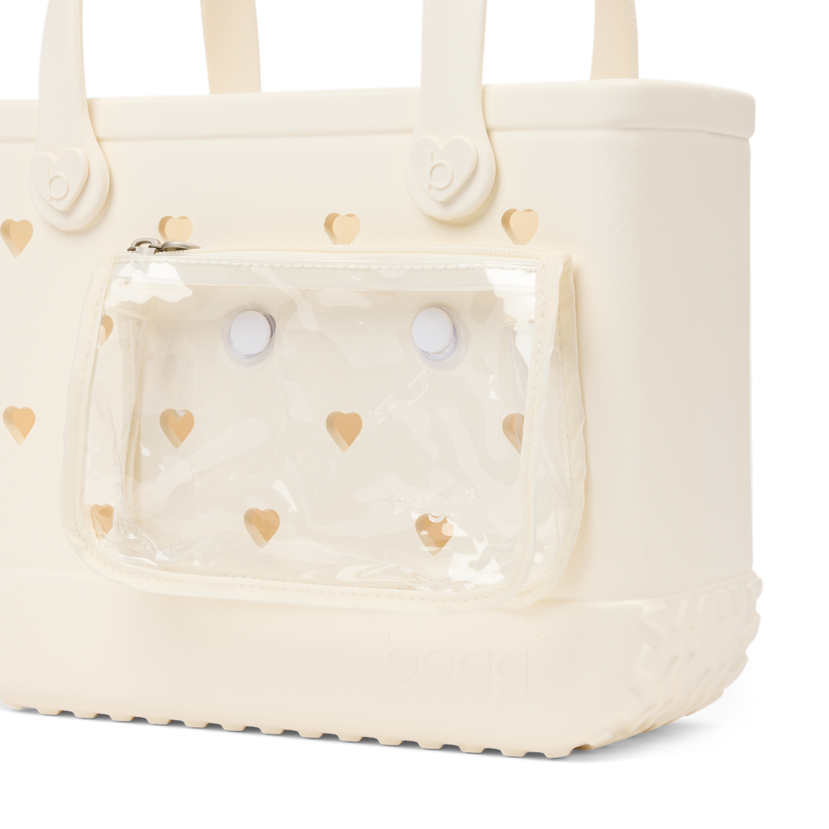 Bitty Bogg Bag - Cut Out Heart Coconut - Bright Resort Tote